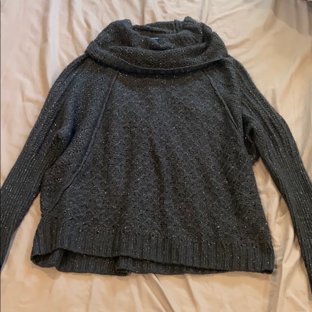 APT 9 grey sparkle sweater